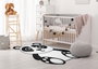 Conceptum Alfombra Kids-1 Blanco y Negro 100 x 160 cm